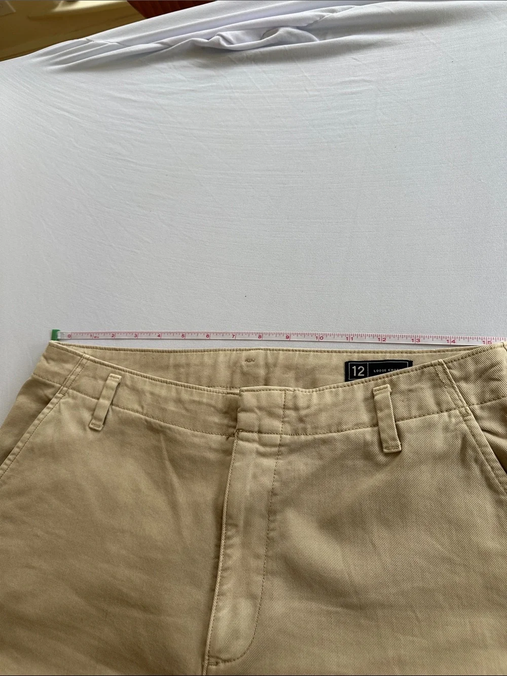GAP Women’s Casual “Loose Khaki”Beige Cotton Chino Pants Size 12